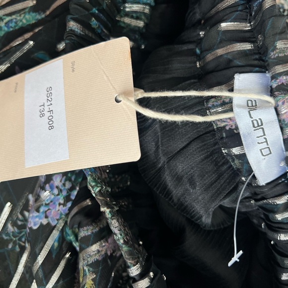 💚🖤𝐍𝐖𝐓 𝐀𝐈𝐋𝐀𝐍𝐓𝐎 2pc Tropical sheer blouse PLUS skirt✵ RARE✵ - Picture 6 of 8